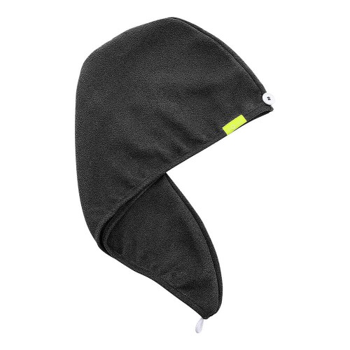 AQUIS Original -Turbante de cabelo de microfibra ultra absorvente e de secagem rápida - Cinza escuro