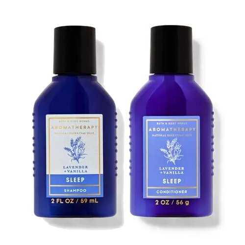 Bath & Body Works Aromaterapia - Kit Shampoo + Condicionador - Sleep- Lavender e Vanilla - 59mL cada