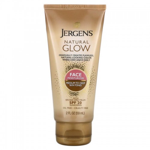 Jergens Natural Glow - Loção Bronzeadora revitalizante - Cor: Medium to Tan