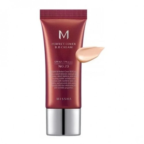 Missha - Base Facial - M Perfect Cover BB Cream - SPF 42 PA+++ - 20ml - 23 Natural Beige - Tamanho Viagem