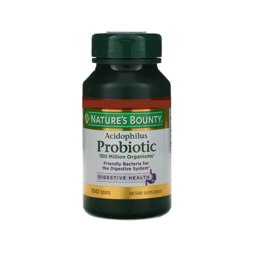 Nature's Bounty - Probiótico Acidophilus, 100 comprimidos