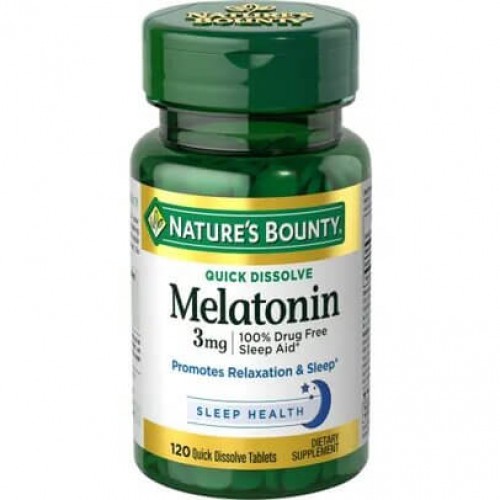 Nature's Bounty - Melatonina 3mg Rápida Dissolução - 120 comprimidos