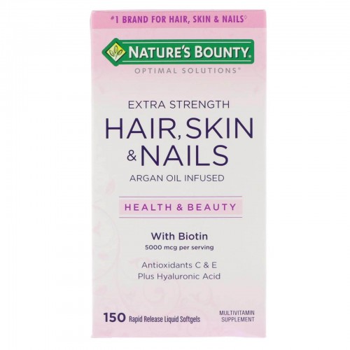 Nature's Bounty - Vitamina para Cabelo, Pele e Unhas (Hair, Skin & Nails) - 150 Softgels