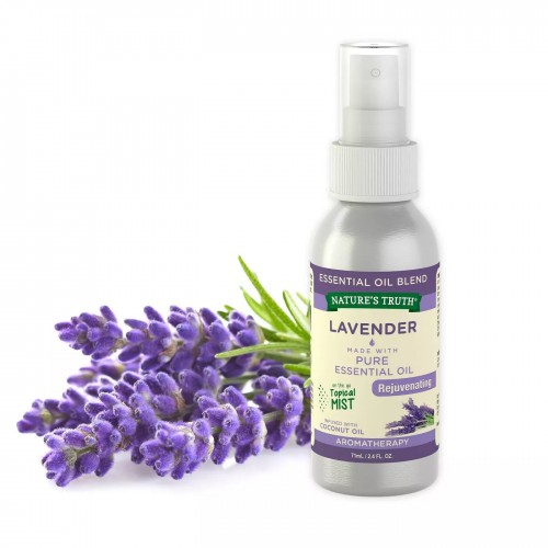 Nature's Truth - Spray Óleo Essencial de Lavanda - Rejuvenating Lavender Aromatherapy Essential Oil Mist Spray
