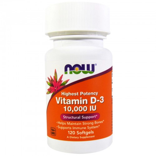 Now - Vitamina D3 10.000 UI - 120 Softgels