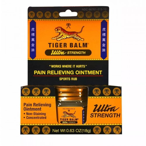 Tiger Balm - Pomada para aliviar a dor - Ultra Strength Ointment - 18g