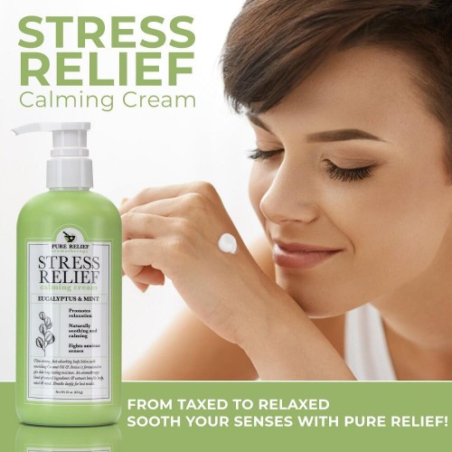 Pure Relief - Aromatherapy Stress Relief - Creme Calmante Eucalipto e Hortelã